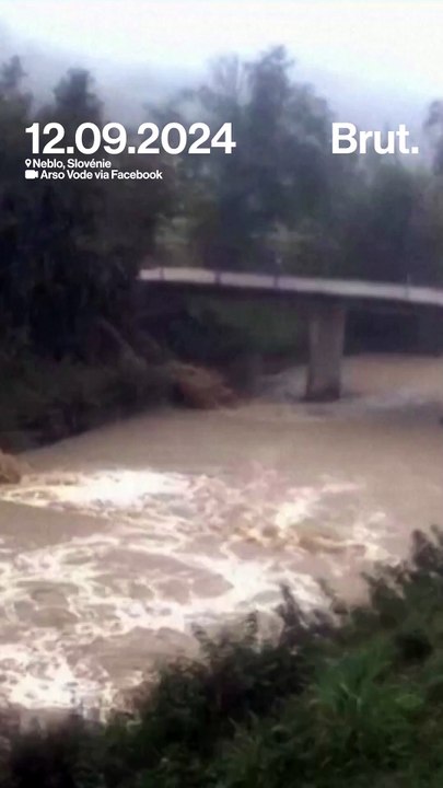 Importantes inondations en Slovénie