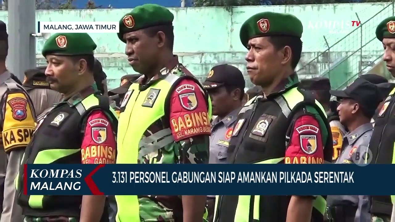 3.131 Personel Gabungan Siap Amankan Pilkada Kota Malang