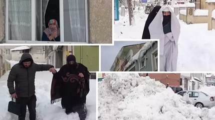 Bayburt buz kesti: Kuşlar dondu, otoparkın çatısı çöktü, buz sarkıtları oluştu