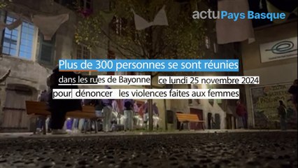 Manifestation contre les violences faites aux femmes à Bayonne