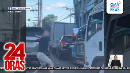 SUV driver, sinugod at hinampas ang closed van ng nakaalitan sa kalsada | 24 Oras