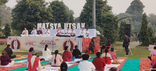 अलवर में धूमधाम से मनाया जा रहा है मत्स्य उत्सव, योगा फॉर ऑल कार्यक्रम आयोजित