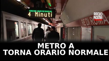 Metro A, dal 6 Dicembre torna orario normale