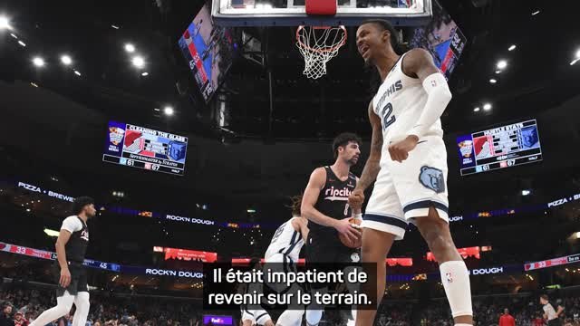 Grizzlies - Jenkins : Morant était impatient de revenir