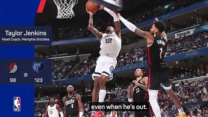 Jenkins praises 'phenomenal' Morant on return from injury