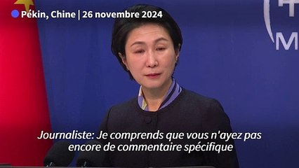 La Chine se dit ouverte au "dialogue" avec les États-Unis après les menaces de Trump