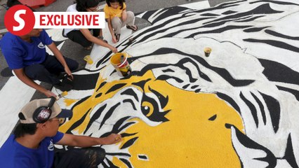 Vibrant tiger murals bring new life to Gerik