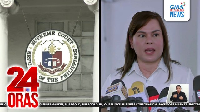 Korte Suprema, nakatanggap ng reklamo vs. VP Duterte dahil sa pahayag nito kaugnay sa paghuhukay ng labi ni Marcos Sr. | 24 Oras