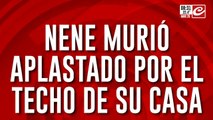 Nene muere aplastado tras derrumbarse el techo de su casa