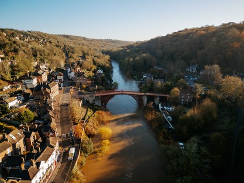 Flooding in Ironbridge in November 2024