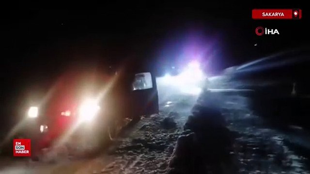 Sakarya'da mahsur kalan 182 kişinin imdadına AFAD yetişti