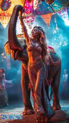 The girl transformed into a Elephant on AGT  #americagottalent #agt #talent (1)