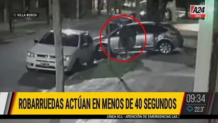 🚨 OLA DE ROBOS DE RUEDAS Y PATENTES EN EL CONURBANO BONAERENSE