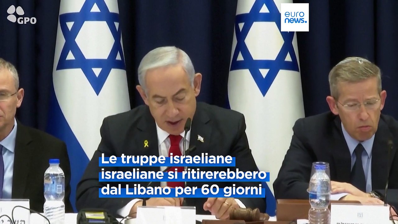 Israele: il gabinetto di sicurezza al voto sull'accordo per il cessate il fuoco in Libano