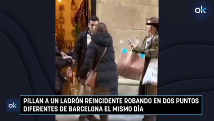 Pillan a un ladrón reincidente robando en dos puntos diferentes de Barcelona el mismo día
