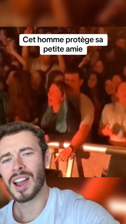 Cet homme protege sa petite amie