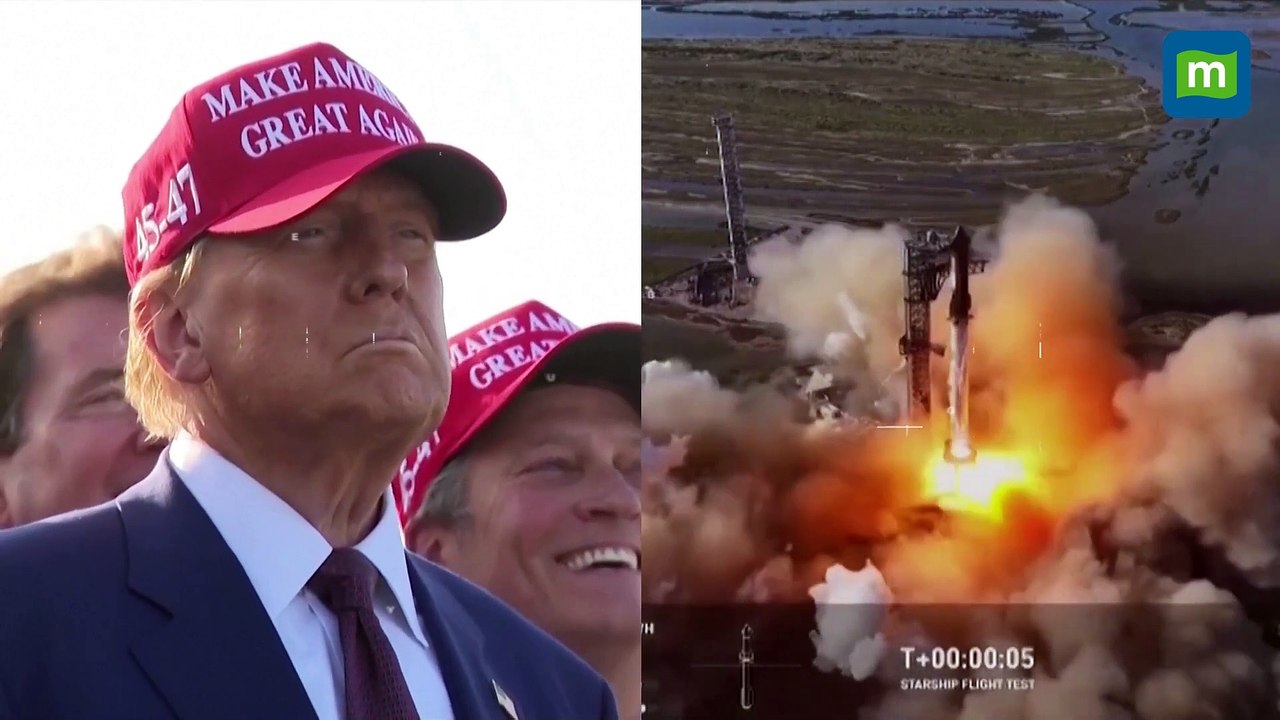 Donald Trump joins Elon Musk to watch SpaceX Starship test launch _ N18G