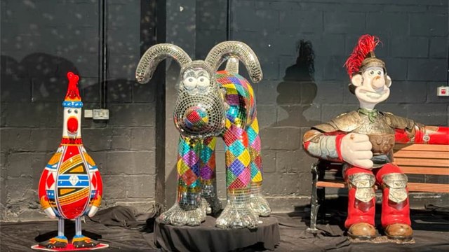 Bristol unveiled new Wallace and Gromit sculptures