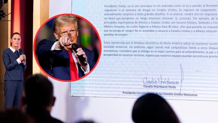Claudia Sheinbaum responde al 25% de aranceles que Donald Trump impondrá a México: "No es con amenazas"