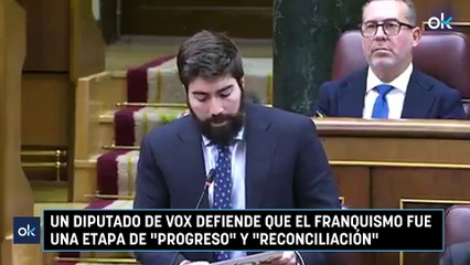 Un diputado de Vox defiende que el franquismo fue una etapa de "progreso" y "reconciliación"