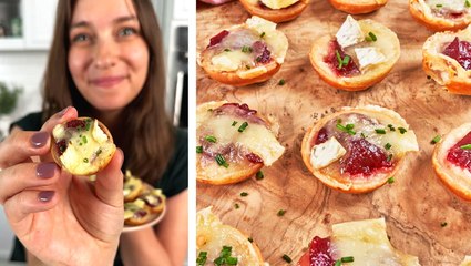 How to Make 3-Ingredient Cranberry-Brie Bites