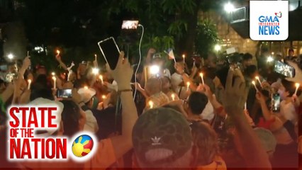Mga tagasuporta ni FPRRD, Nananatili sa labas ng EDSA Shrine | SONA