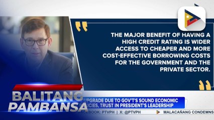 DOF says S&P’s upgrade due to govt's sound economic and fiscal policies, trust in president’s leadership