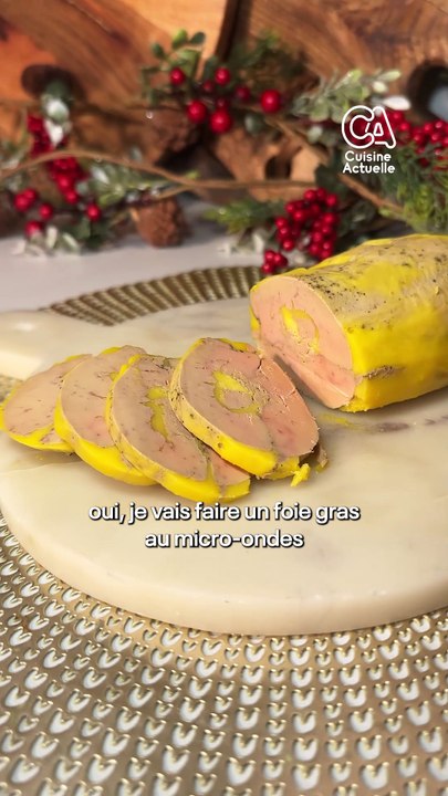 Foie gras parfait au micro-ondes