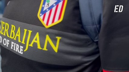 Aficionados del Atlético de Madrid en Praga antes del Sparta Praga - Atlético de Madrid
