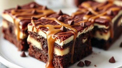 Chocolate Caramel Cream Cheese Brownies