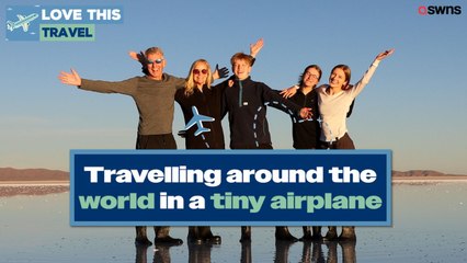 Meet the family travelling the world in an airplane! ✈️