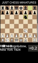 Richard Reti defeats Bogoljubow and wins the first brilliancy prize