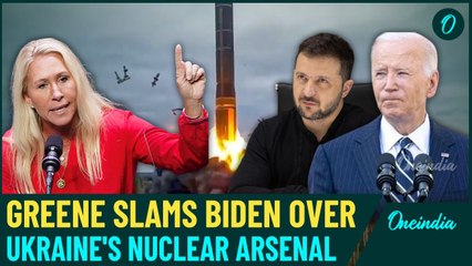 Marjorie Taylor Greene Slams Biden's Potential Nuke Deal With Ukraine, Controversy Sparks | WATCH