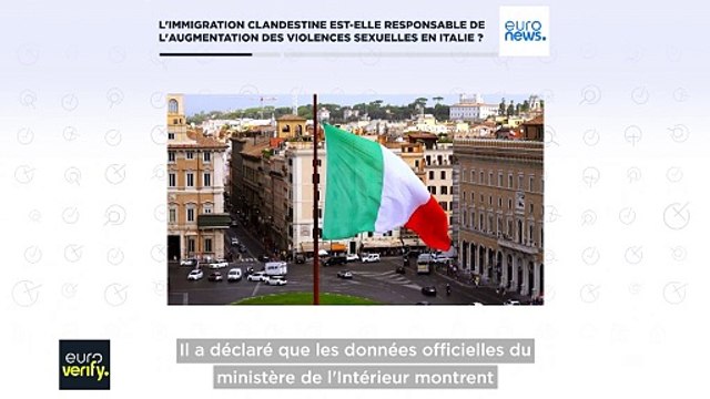 Fact checking : l'immigration clandestine est-elle responsable de l'augmentation des violences sexuelles en Italie ?
