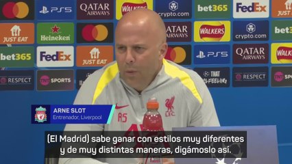 La reflexión de Slot sobre el éxito del Madrid en la Champions