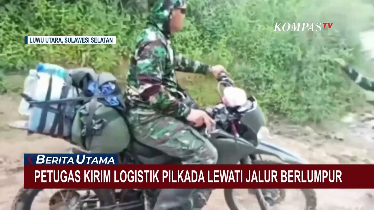 Akses Jalan Terbatas, Petugas Berjalan Kaki Selama 3 Hari untuk Distribusikan Logistik Pilkada