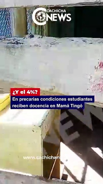 ¿Y el 4%? En precarias condiciones estudiantes reciben docencia en Mamá Tingó