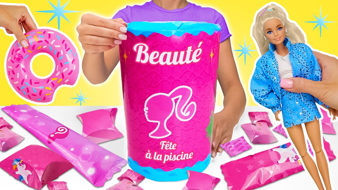 Déballons des surprises et organisons la meilleure fête à la piscine pour vos poupées