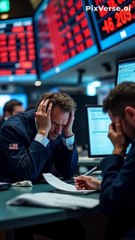 stock market live crashing  and people crying