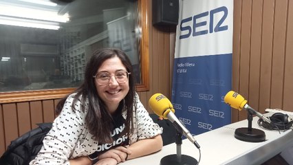 Clara Puche, profesora del CEIP Divina Aurora de Beneixama, en Radio Villena SER