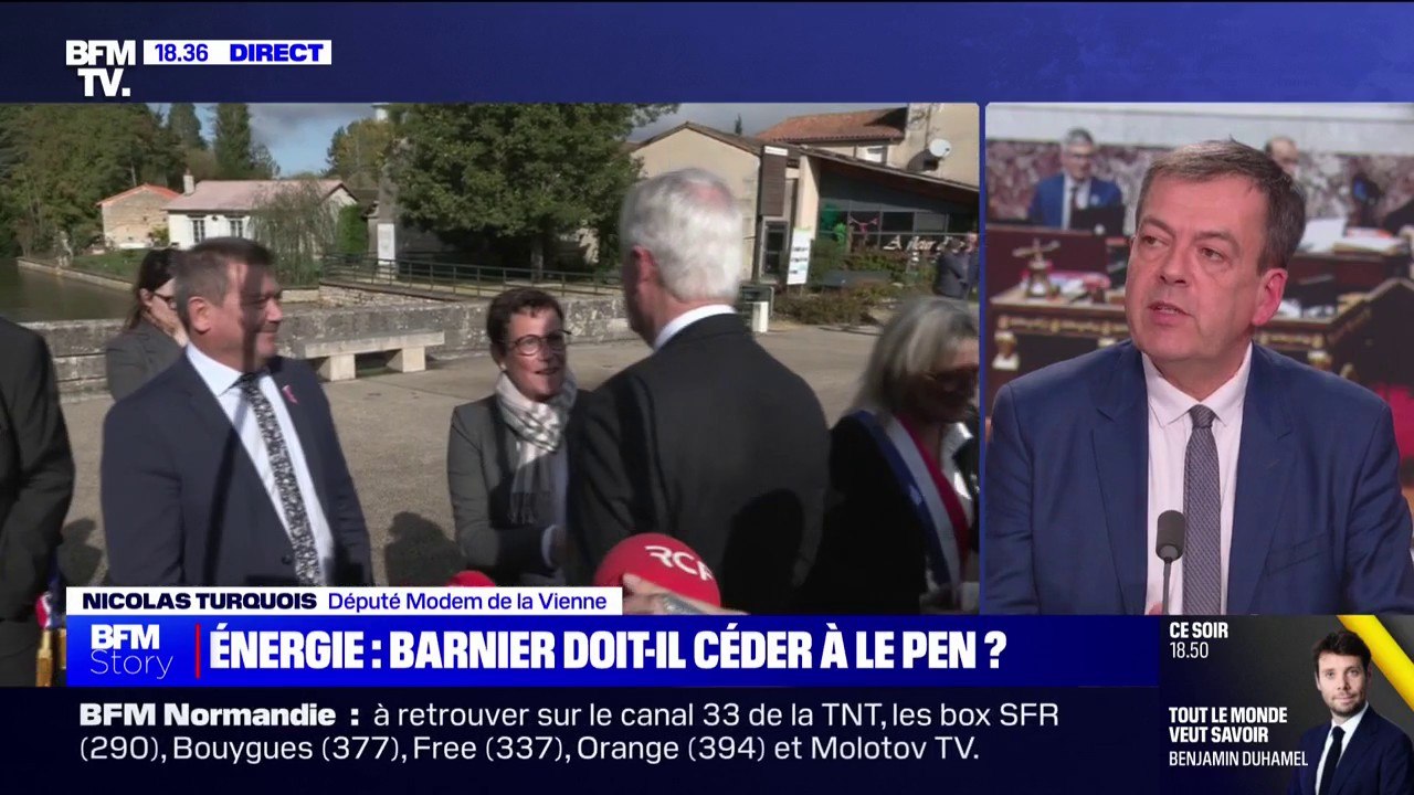 Budget: "Nous sommes totalement en soutien du Premier ministre", indique Nicolas Turquois (Modem)