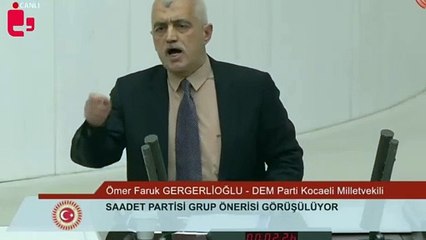 Meclis'te sesi kesilen Gergerlioğlu: Ben bir Türküm, Kürtçe konuştum, Kürt olan Bekir Bozdağ sesimi kesti