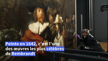 Opération "Ronde de nuit": le tableau de Rembrandt fait peau neuve
