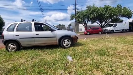 Outro ângulo: Câmera flagra acidente que deixou motociclista ferido no Jardim Clarito