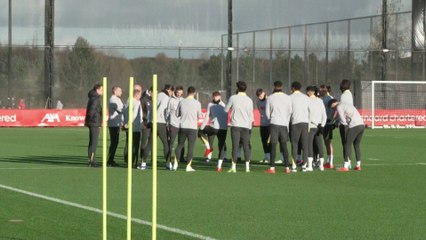 Salah and Liverpool train for Real Madrid meeting