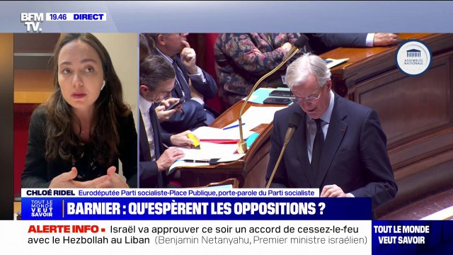 Budget: Si Michel Barnier annonçait le 49.3, il se rendrait irresponsable , juge Chloé Ridel (députée européenne PS)