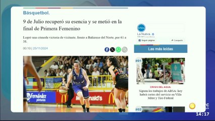 Diario Deportivo - 26 de noviembre - Ileana Corvalán