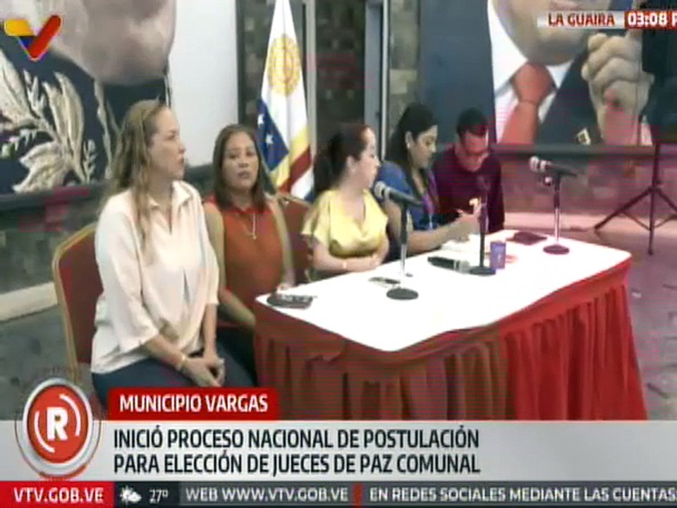 Inicia proceso de postulación de jueces y juezas de paz comunal en La Guaira