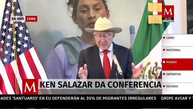 Ken Salazar afirma que a México y EU les hace falta mucho trabajo por hacer en migración