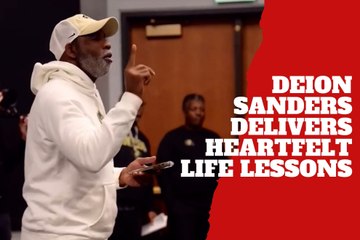 Deion Sanders inspires his team with a heartfelt message on football and life